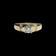 14K Yellow Gold 0.25 CT Diamond Solitaire Ring with Baguette Cut Shoulders Size 7 3/4