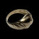 10K Yellow Gold Brushed / Etched Dome Ring Size 7