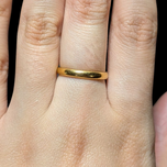 22K Yellow Gold JCM Signed Birmingham Gold Band Ring Size 5