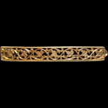 Antique 9CT Gold Ivy Leaf Filigree Bar Hair Clip / Pin