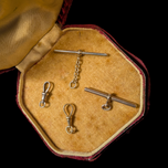 Antique 9K Gold T-Bar for Watch Chain