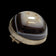 Brass Black Banded Agate / Sulemani Hakik Cabochon Brooch