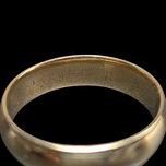 10K Yellow Gold Vintage "Bridal Bell" Beveled Band Ring Size 7