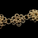 Victorian Gold Filled Link Chainmail Floral Bracelet