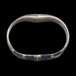 Sterling Silver Mexico Sodalite Clamper Bracelet