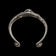 Native American Navajo Natural Turquoise & Silver Cuff with Feathers