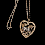 Sterling Silver & Gold Unicorn Necklace