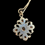 FNA Sterling Silver & Garnet Pendant Necklace