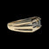 10K Yellow Gold Flat Face Bezel Set Sapphire & Diamond Ring Size 6 3/4