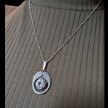 Sterling Silver Karl Laine for Finnfeelings Rock Crystal MCM Necklace Modernist