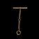 Antique 10K Gold T-Bar on Bolt Clasp Watch Fob Accessories