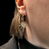10K Yellow Gold Smiling Golden / Waking Sun Earrings