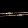 14K Yellow Gold Balestra Italy Station Chain Necklace 16"