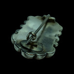 Antique Victorian Silver Brooch with Bird Motif / Repoussé