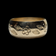 10K Yellow Gold Flower / Floral Stamped Band 8mm Size 6 1/4