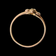 Antique 10K Rose Gold & Seed Pearl Fleur de Lis Ring Size 6 3/4