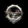 Vintage Sterling Silver Scottish Thistle Brooch with Purple Glass & Agate Specimen