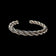 Heavy Sterling Silver Twist / Braided / Rope Cuff Bracelet