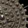 Antique / Victorian Pressed Steel Geometric / Etruscan Star Mourning Brooch