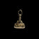 Gold Filled Victorian Era Ornate Monogram Wax Seal Fob "KATE" Red Glass