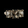 14K Yellow Gold Cushion Cut Smokey Quartz & Diamond Ring Size 8 3/4