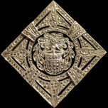 Art Deco Sterling Silver Marcasite Floral Leaf Brooch