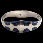 Sterling Silver Mexico Sodalite Clamper Bracelet