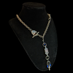 Sterling Silver Lapis Lazuli Chain with T-Bar Clasp (Cynthia Ryan?)