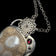 Sterling Silver Fossilized Coral & Garnet Pendant Necklace