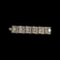 Sterling "S&F" Filigree Storytelling Panel Link Bracelet Asian Figures & Symbols