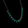Sterling Silver & Green Czech Glass / Paste Stone Art Deco Rivière Necklace