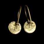 Antique / Vintage Garnet & Gold Filled Earrings Lever Back