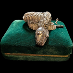 Vintage 800 Silver Filigree Snake Coil Bracelet
