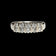 14K White & Yellow Gold Double Row Tension / Bar Set Diamond Band Size 6 1/2