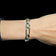 Sterling Silver Italian Figaro Link Chain Bracelet 9.5mm