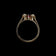 Antique 14K Yellow Gold Claw Set Garnet & Seed Pearl Ring Size 5.5