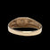 10K Two Tone Yellow & White Gold Diamond Band Size 10.5