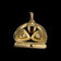 Art Nouveau Style Gold Filled Monogram Fob