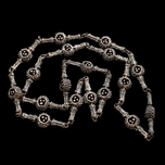 Vintage Guy Vidal Brutalist Pewter Pod Chain Link Necklace Canadian Designer