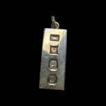 Silver Ingot Pendant Hallmarked Birmingham 1978