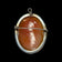 .800 Silver Right Facing Female Cameo Shell Brooch with Bail Loop Artist Signed