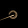 Antique Victorian 14K Yellow Gold & Seed Pearl Horseshoe Stick Pin