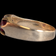 10K Yellow Gold Synthetic Ruby Men's Ring Size 11