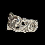 Norwegian .830 Silver Spoon Ring Size 8 Adjustable