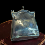 Antique William H Haseler Sterling Coin Purse / Hand Clutch with Loops & Ball Clasp 1919