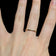 Art Deco 14K Gold Beveled / Starburst Simple Band Size 7