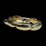 14K Yellow Gold Hollow Chunky Twist Hollow Hoops