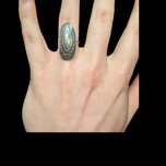 Sterling Silver Ring Navajo Signed Lutricia Yellowhair