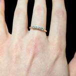 14K Yellow Gold & 5 Diamond Classic Band Size 6.5