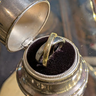 14K White and Yellow Gold Crossover Ring 6.5